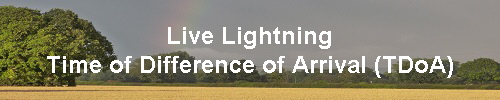 Live Lightning
Time of Difference of Arrival (TDoA)